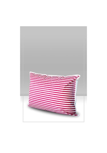 3'lü Set Yastık Düzenleyici Hurç Pembe Çizgili 50x70 Cm Pembe