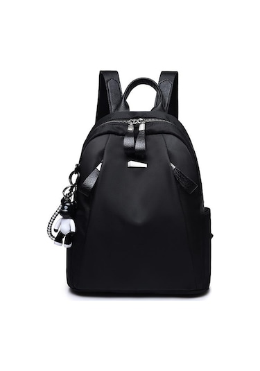 Kadın Sırt Çantası Moda Katı Okul Çantaları Genç Kızlar İçin Büyük Kapasiteli Sırt Çantası Black Siyah