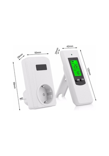Geeksen Kablosuz Kontrol Cihazı Ve Soket Seti Isıtma Soğutma Modları Termostat A