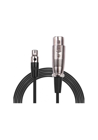 Fortunelane 2m Siyah 4-pin Mini Xlr Ta4f Ses Kablosu - Gümüş Açık Bakır İle Ses Kalitesini Artırır, Ev, Sahne Ve Stüdyo İçin Uygu
