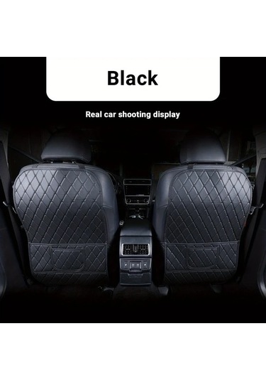 Pazly 1 Adet Kırmızı Araç Koltuğu Koruyucu Depoluklu Anti-kick Mat Lexus Gx470 2002-2009