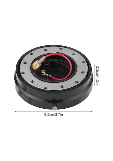 Shineyee Alüminyum Alyuminyum Direksiyon Hızlı Çıkarıcı, Top Kilitli Bağlantı, Güvenli Ve Kolay Kurulum, Evrensel Uyumlu Siyah