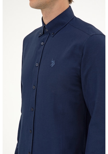 U.s. Polo Assn. Erkek Lacivert Gömlek Basic 50316723-vr033 Lacivert