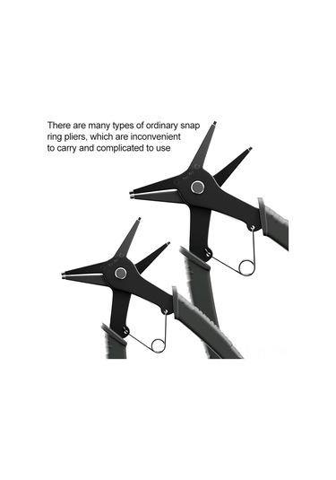 Yifomall İkili Fonksiyonlu Endüstriyel Dairesel Sırtçı Pense - İç/dış Yırtıcı Bağlama, Yüksek Karbon Çelik, Ergonomik Kuru, 10-40mm Aralığı