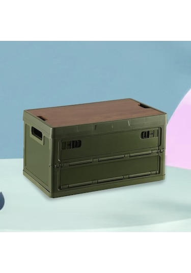 Createtech Yeşil 30l Organizatör Kutu Araba Bagaj Çöp Vaka Suntek Gb Çok Renkli