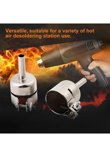 Yaozixa 8 Parça Inox Hava Nozu Seti - 3-12mm Çaplı, 850/852/857/990/860 Fön Makinaları İçin Tamir Aletleri