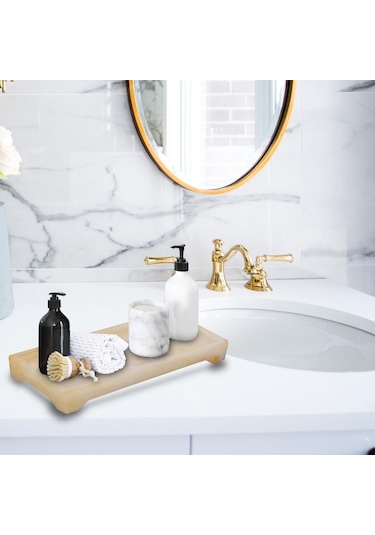 Suntek Mermer Banyo Tepsileri Takı Organizatör Dresser Mumlar Diğer