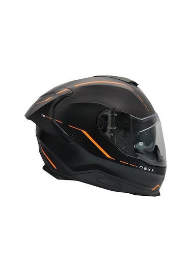 Nexx Y.100R React Kapalı Motosiklet Kaskı Turuncu