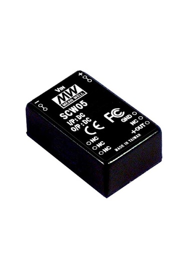 Meanwell Scw05b-15 ,18..36vdc 15vdc/400ma Dc-dc Konverter