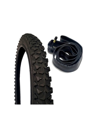 Bisiklet 12 Jant Dış Ve İç Lastik Seti Siyah