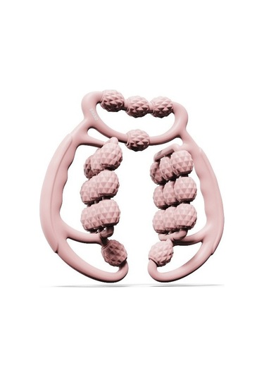 Mkjınmeı 24 Tekerlekli Bacak Silindiri Kelepçesi Bacak Kası Gevşetme Masaj Aleti Loı11n Pembe