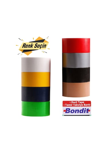 Tamir Bandı 48 Mm X 10 Mt Duct Tape Takviye Bant (Renk Seçin)