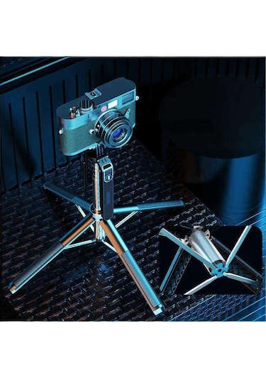 Çift Led Işıklı Youtube Haber Konferans, Sunum,eğitim Tripod Monopod Stabilizer