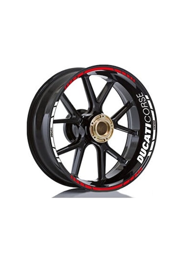 Ducati Corse Yazılı Jant Sticker Etiket Modeli