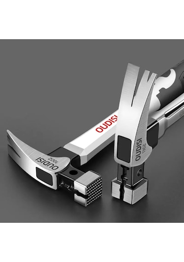 Reedark Çok Amaçlı Manyetik Çekiç - Paslanmaz Çelik Saplı Kare Başlı 10oz Çivi Çekme Ve Çakma Çekici