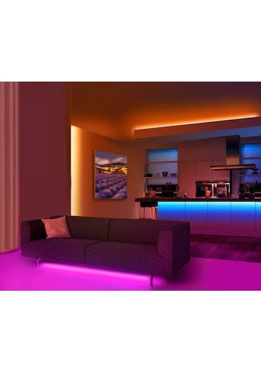 Rgb Şerit Led Tak Çalıştır Set 1-2-3-4-5-6-7-8-9-10 Metre