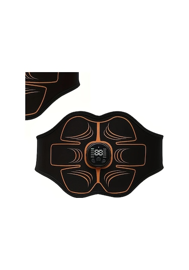 Fochsia 1 Adet Karın Kası Antrenman Kemer Black Usb İle Ayarlanabilir Bel Masajörü Çekirdek Egzersizler İçin Dayanıklı Altın