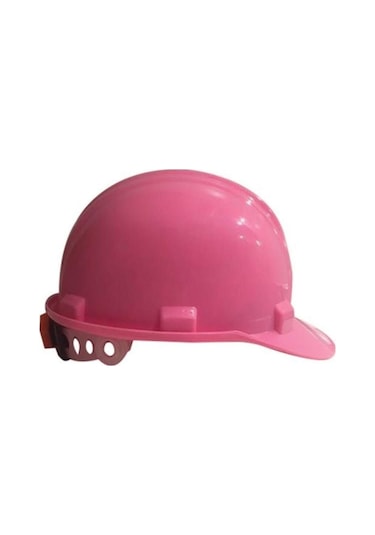 Pembe Baret Ayarlanabilir Başlıklı Mühendis Baret Kadınlara Özel
