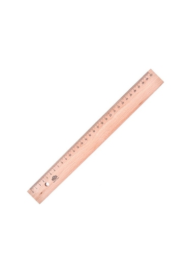 Hatas 30 Cm. Tahta Cetvel 12 Adet