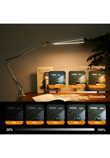 Neoglint D C5v 2a 24w 120led'ler Kelepçeli Salıncak Beyaz