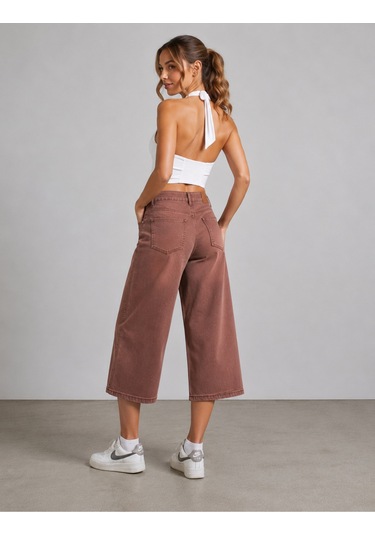 St.poll Unisex Baggy Şortolon Gül Kurusu
