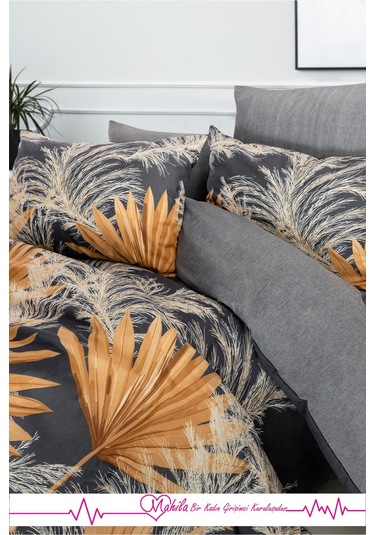 Battal Boy Lüks Pamuklu Nevresim Seti Esinti Desen Çok Renkli