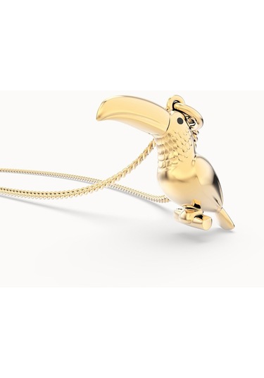 Chocli 18 Ayar Altın Kaplama Tukan Kolye