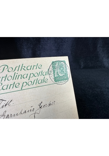 İsviçre Antiye 1924 Yıılında Postadan Geçmiş Helvetia