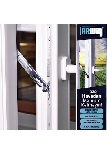 Arwin Kapı Pencere Kademeli Havalandırma Kolu Sağ Açılım