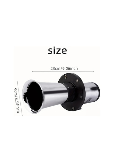 Pazly Wangxi Aazrzrz Vintage Klasik Kısa Boynuzlu 12v Alüminyum Kompresörlü Siyah Trompet, Vintage Tasarım, Guangdong, Çin Üretim