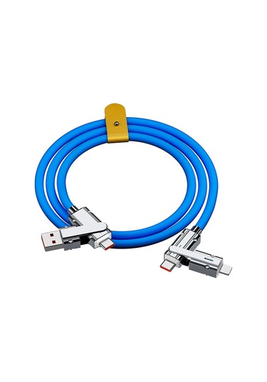 Tip C Typec Kablo 2-ın-2 66w Pd Hızlı Şarj Usb C Usb C İphone Uyumlu İçin İphone Uyumlu İçin Mavi 1m