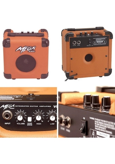 Mega Vl-10 Model Renkli 10 Wat Tek Girişli Enstrüman Amfisi
