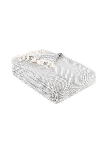 Battaniye Pamuk Miren 180x200 Cm Gri