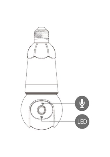 Imou IPC-S6DP-3M0WEB 3 MP Bulb Cam Kablosuz Ampul Kamera