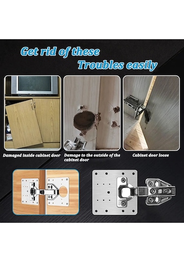 Mutfak Dolabı Tamir Plakası, Çelik Aksesuar İ 4pcs B,2pcs