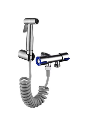 Ankatek Tuvalet Siyah Seti Paslanmaz Musluk Metre Çelik 2 Hk Bej Bej