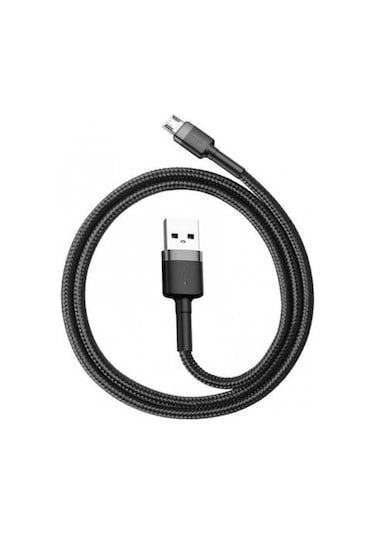 Baseus Cafule Serisi USB Kablo Micro USB 2.4A, 1M Siyah-Gri