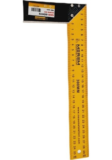 Marangoz Gönye Sari 30 Cm Meşem