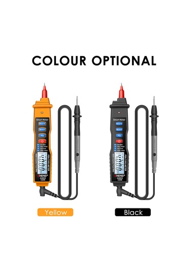 Maiyame Aneng A3003 Sarı Kalem Tipi Dijital Multimetre: Enerji Tasarrufu, Flaş Lambası, Ses Ve Işık Alarmı, 4000 Sayım Pil Dahil Değil