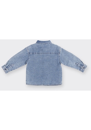 Panço Erkek Çocuk Düğmeli Denim Gömlek Mavi 2411Bb06002-4042 001