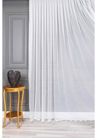 Evdepo Home Kullanıma Hazır Örme Tül Perde (540724560)
