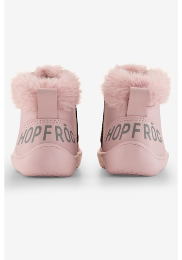 Hopfrög Furry Boots Pembe Lotus Barefoot Çocuk Botu Pembe