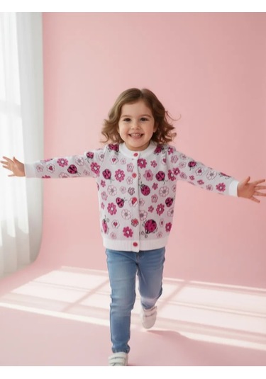 Alena Çocuğunuz İçin Düğmeli Örgü Kard 372760824 Beyaz