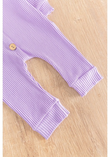 Önden Düğmeli Bandanalı Kız Bebek Tulum 001