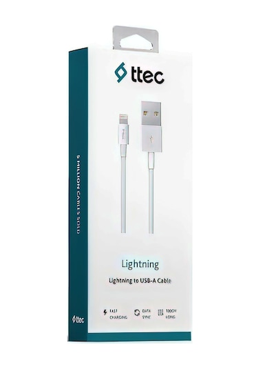Ttec 2DK7508TZ İOS Uyumlu Şarj Kablosu Beyaz
