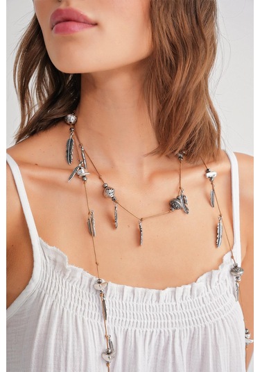 4740 Kadın Askılı Müslin Midi Elbise Beyaz Beyaz