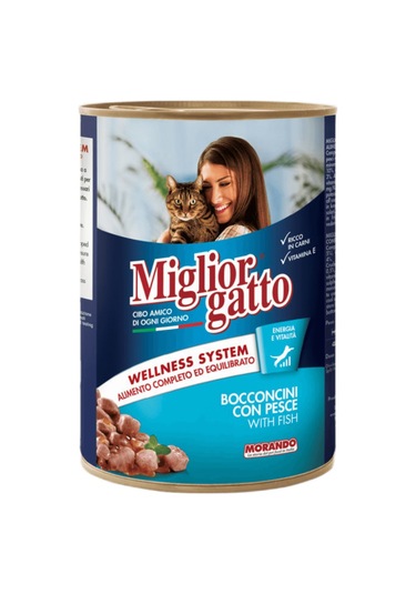 Miglior Gatto Balıklı Chunks Kedi Konserve 405g 24'lü