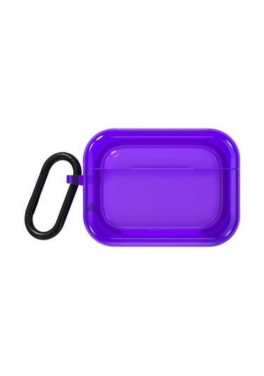 Airpods Pro 2 Uyumlu Kılıf Saydam Jelly Tasarımlı Youngkit Candy Serisi Kılıf Mor