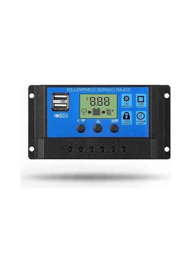 Electric Güneş Şarj Kontrol Cihazı 10a Lcd Ekran, 12v/24v Pwm Akü Regülatörü, Usb Bağlantılı