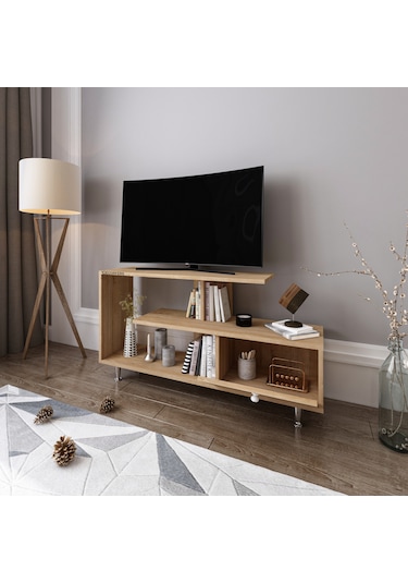 Mıxı Tv Ünitesi Tv Sehpası 120 Cm Meşe
